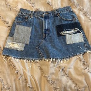 Levi’s Classic 550s Relaxed Tapered Patchwork Skirt